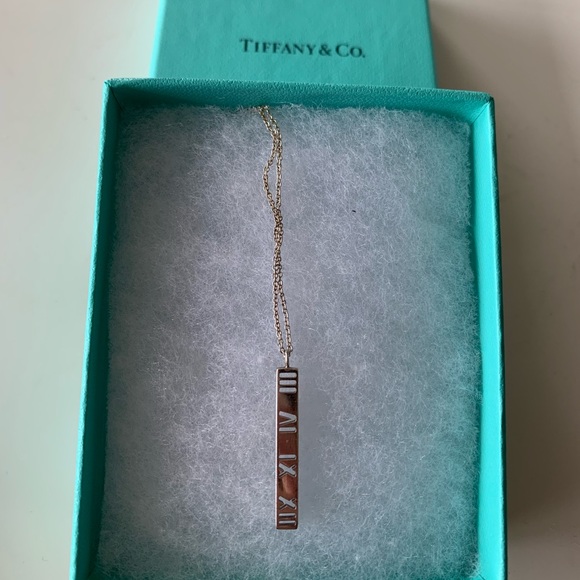 Tiffany & Co Atlas collection silver necklace - Picture 2 of 2